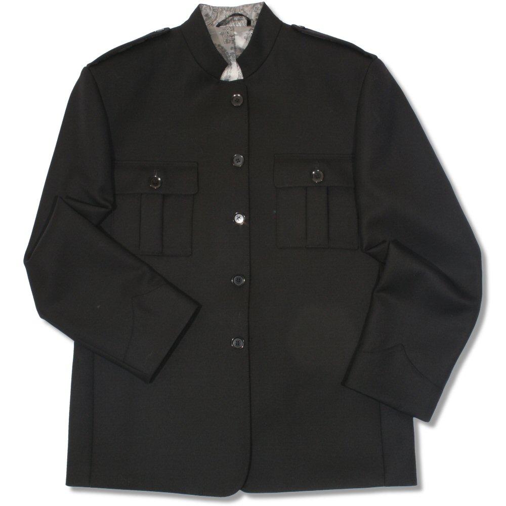 Beatwear Wool Military Tunic Jacket Black Adaptor Clothing